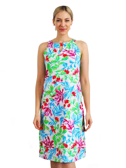 Nylon Spandex Dress Sleeveless Halter Neck Style 146C92 BM