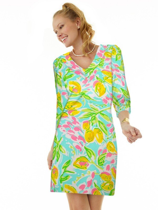 Vintage Knit Dress V-Neck Style 220C52 SBP
