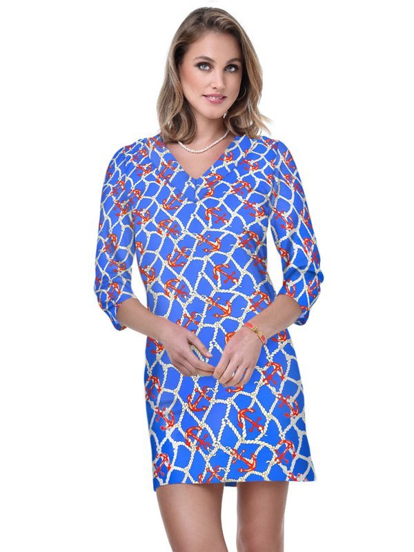 Nylon Spandex Dress V-Neck Style 220D34 LBT