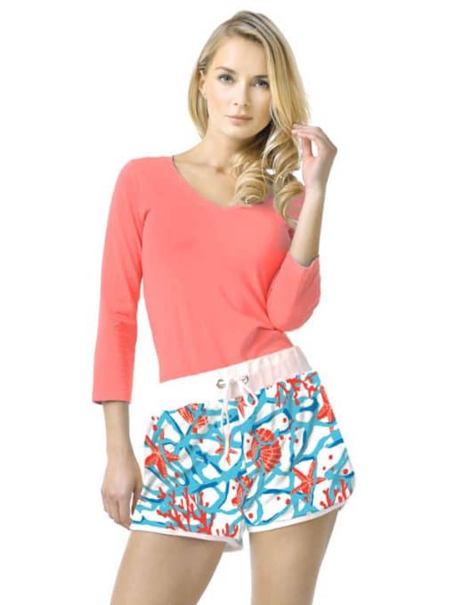 Cotton Knit Printed Short Style 252B09 SC