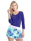Cotton Knit Printed Short Style 252B09 SR