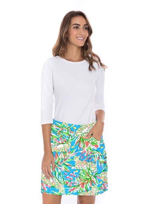 French Terry Printed Skort Pocket Style 279C19-SL