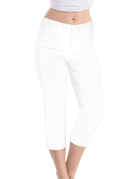 Cotton Knit Solid Dyed Capri Style 308C00 W