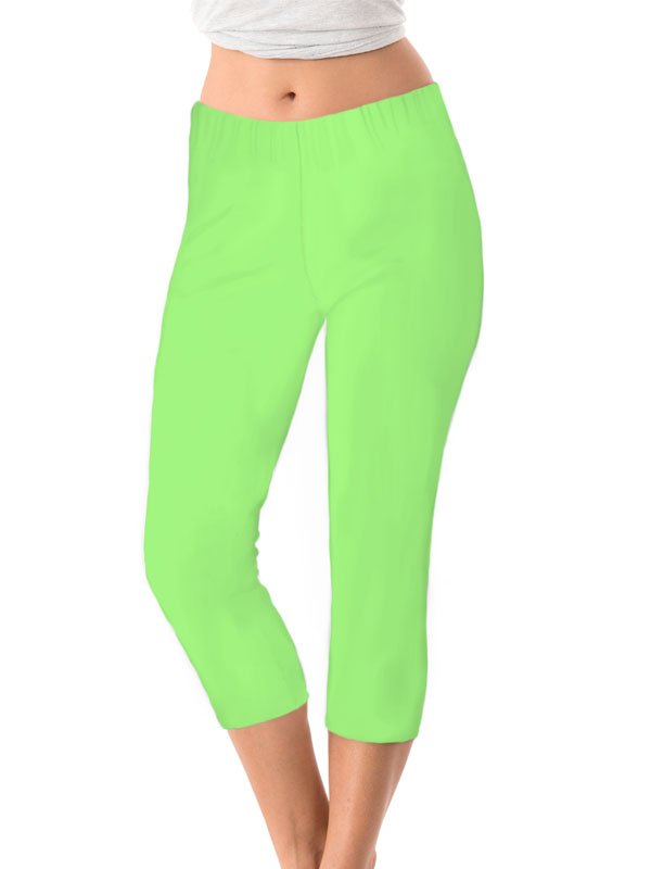 Cotton Knit Solid Dyed Capri Style 308C00 L