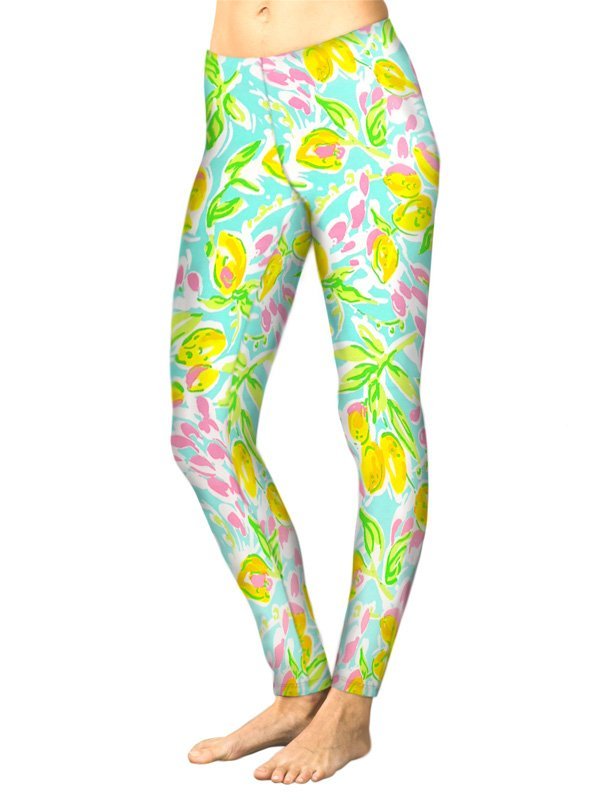 Vintage Cotton Knit Printed Long Legging Style 310C52 SBP