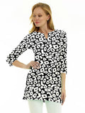 Nylon Spandex Tunic Slit Neck Style 380D60 B