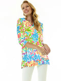 Nylon Spandex Tunic Slit Neck Style 380D64 TM