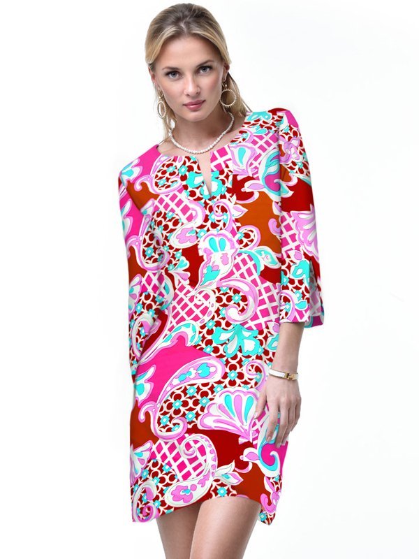 Nylon Spandex Dress Slit Neck Style 580D62 PP