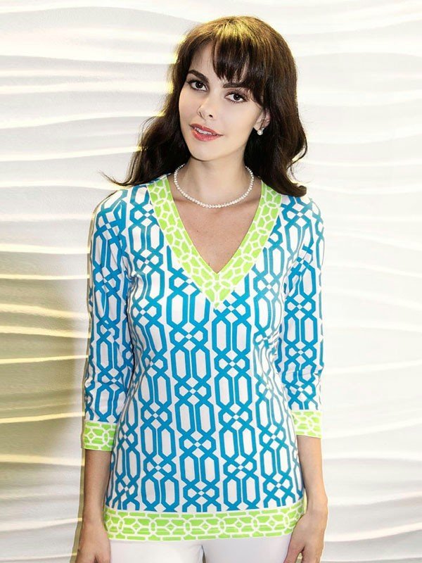 Coordinate Knit Top V-Neck Style 920B21 TL