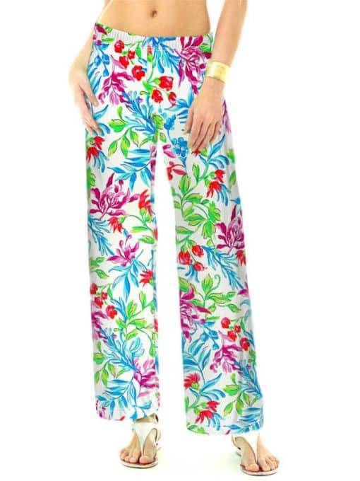 Blue Multi palazzo pants, part of the matching 2 piece set