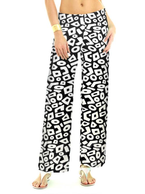 Nylon Spandex Palazzo Pants Style 105D60 B