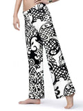 Nylon Spandex Palazzo Pants Style 105D62 BW