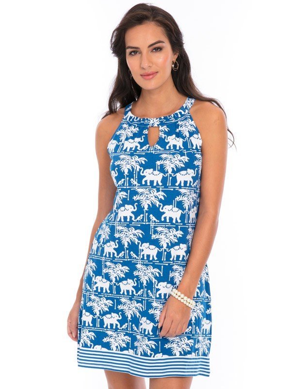 Vintage Knit Dress Sleeveless Halter Neck Style 146D89 N