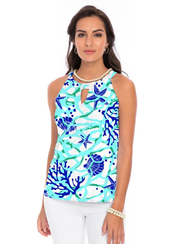 Seafoam Royal top, part of the matching 2 piece set