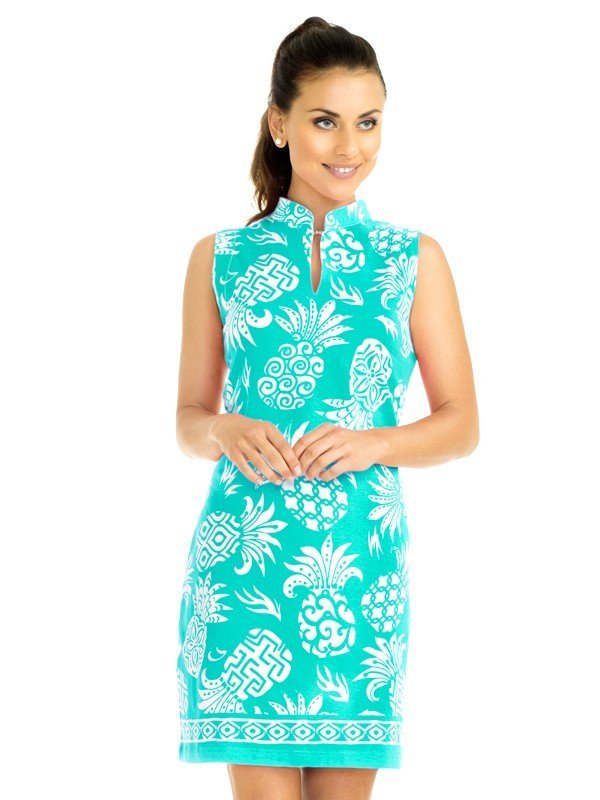 printed knitted dresses women Coordinate Knit Dress Sleeveless Style 275C12 S Seafoam / X-Small