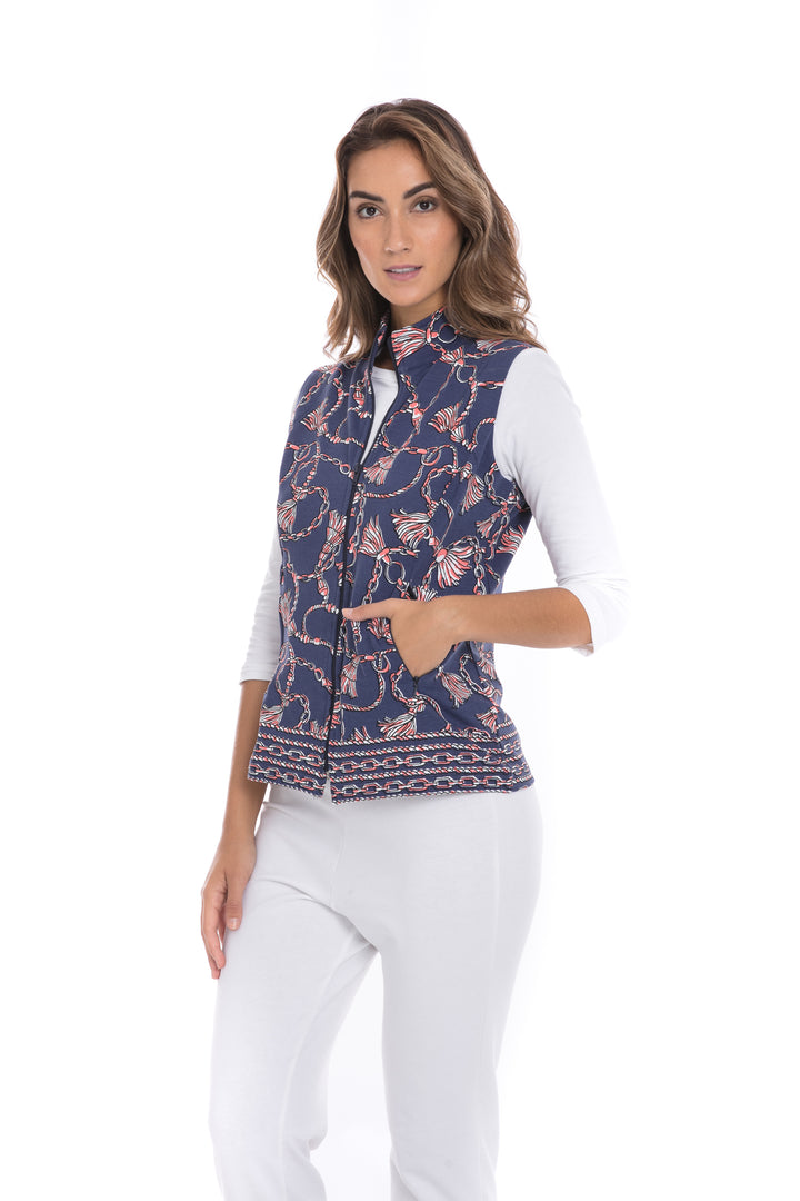 Printed French Terry Vest Style 276E01-NF