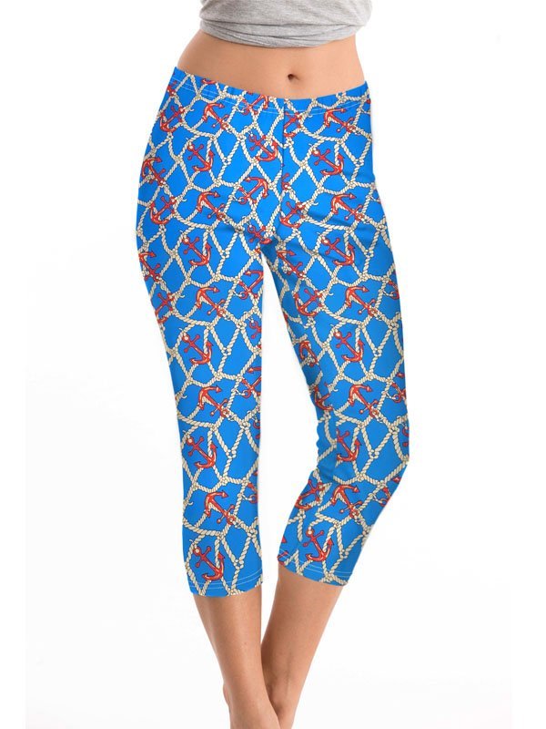 Light Blue Tangerine capri, part of the matching 2 piece set