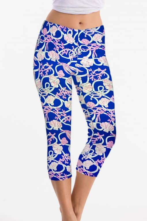 Royal Baby Pink capri, part of the matching 2 piece set