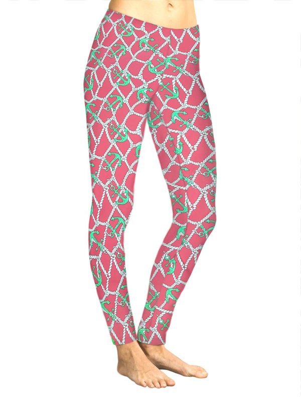 Pink Seafoam leggings, part of the matching 2 piece set