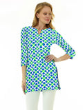 Nylon Spandex Tunic Slit Neck Style 380D63 LBL