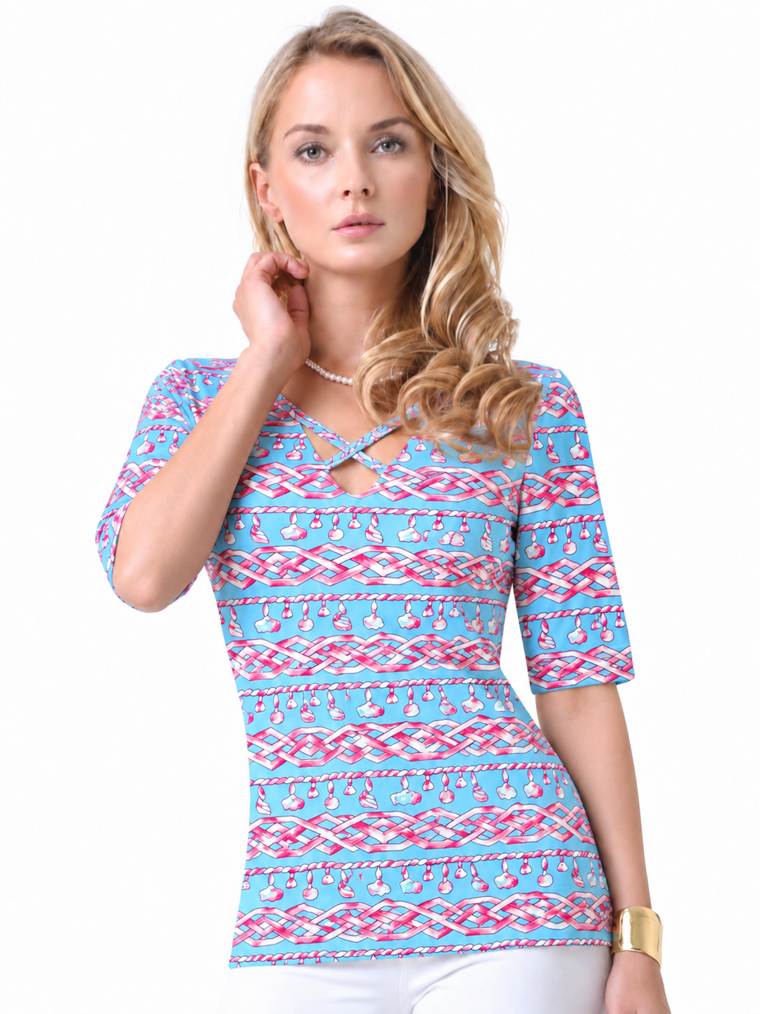 Periwinkle Pink top, part of the matching 2 piece set