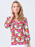 Nylon Spandex Top V-Neck Style 920D65 TP