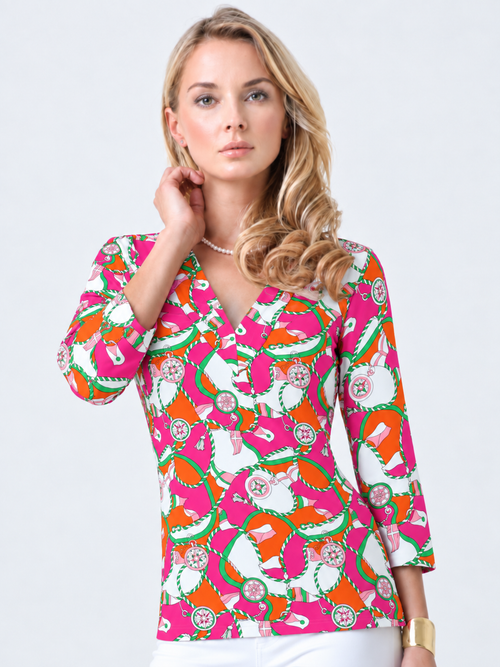Nylon Spandex Top V-Neck Style 920D65 TP