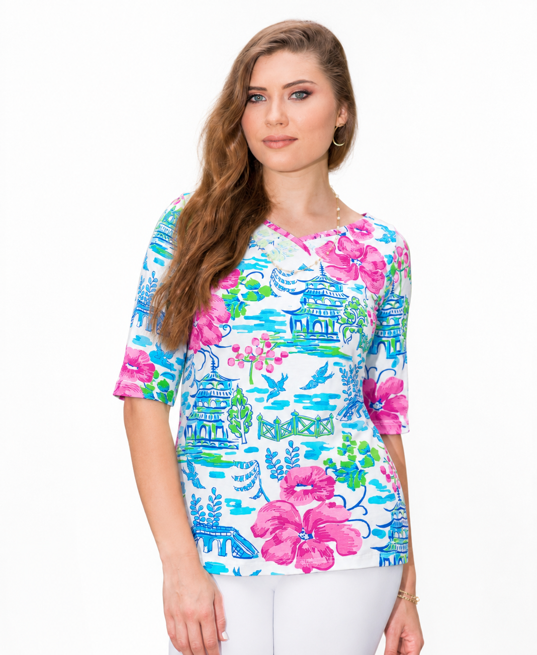 Engineered Knit Top Reversible Style 481D94 SP