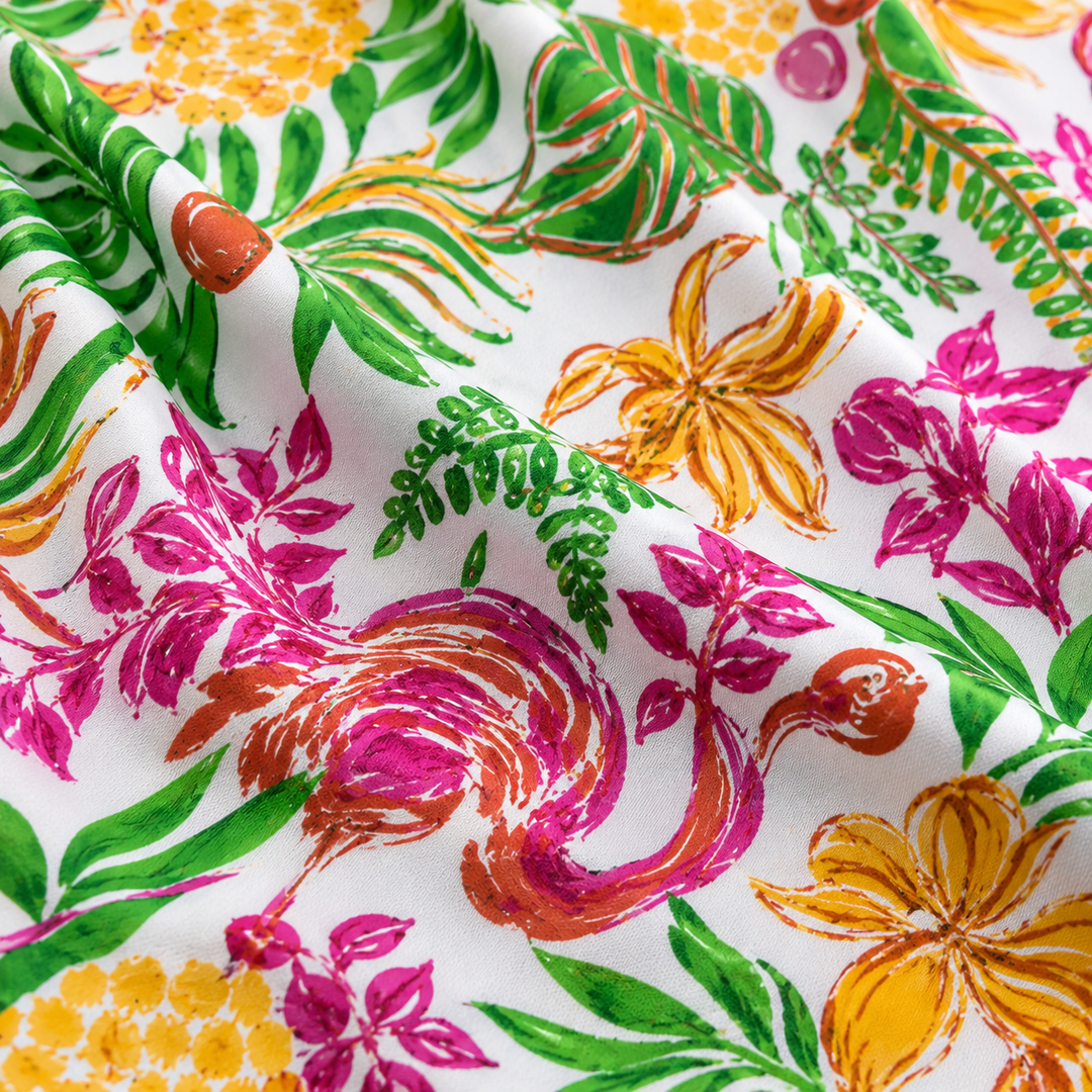 Flamingo Garden Pink Styling Scarf E41 PG