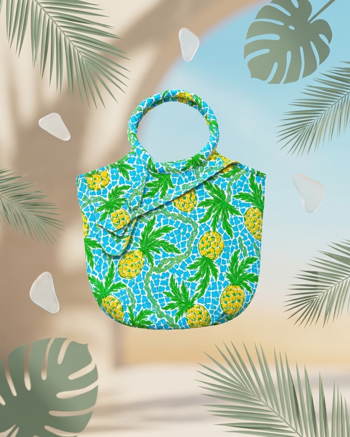 Tropical Pineapple Resort Tote Bag C75-TL